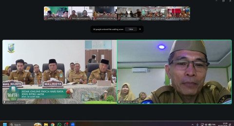 Sidak Daring Pasca Lebaran, Wali Kota Jambi Temukan Sejumlah Pegawai Bolos